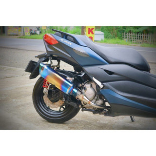 اگزوز قهرمانی شرکتی همراه هدرز فابریک YAMAHA XMAX - نقره ای کد 201050