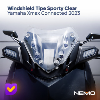 طلق / شیلد اسپرت شفاف YAMAHA XMAX GMA / ساخت اندونزی اصل کد 200459