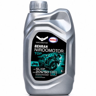 روغن موتور سیکلت بهران مخصوص موتورهای دنده ای چهارزمانه NIRO MOTOR OIL / 20W50 MA / CDI / اصل کد 200529