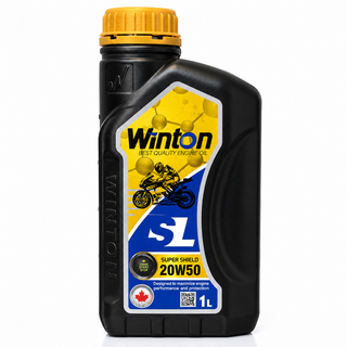 روغن موتور وینتون WINTON 20W50 SL 1.L مخصوص موتور های دنده ای تحت لیسانس کانادا اصل کد 202368