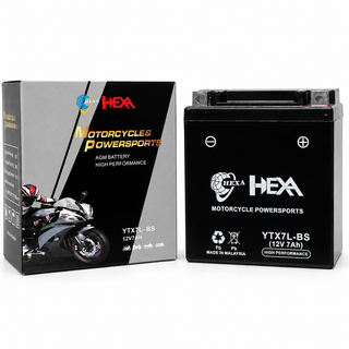 باتری 12 ولت 7 آمپر بلند ساخت مالزی برند HEXA کد 200863
