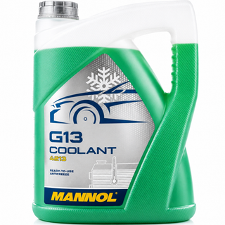 کولانت ضدیخ ضدجوش خودرو مانول 5 لیتر MANNOL COOLANT G13 4213 رنگ سبز ساخت آلمان اصل کد ۲۰۱۶۶۴